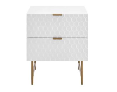 BOLTON Bedside Table - White